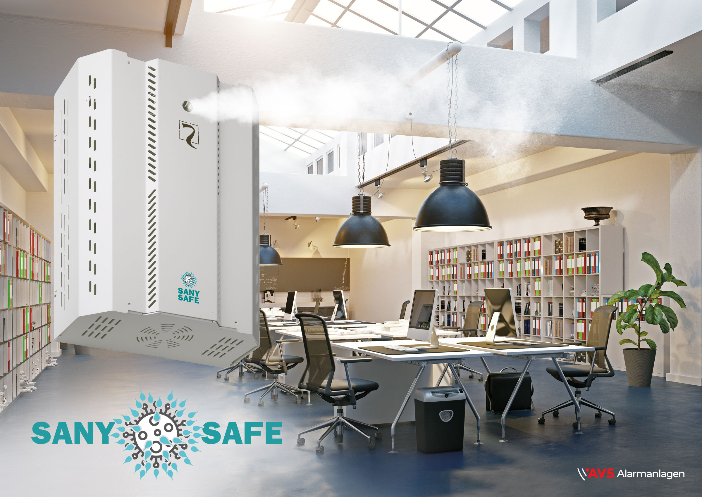 Automatische Raumluftdesinfektion mit SANY SAFE in nur 1 Minute