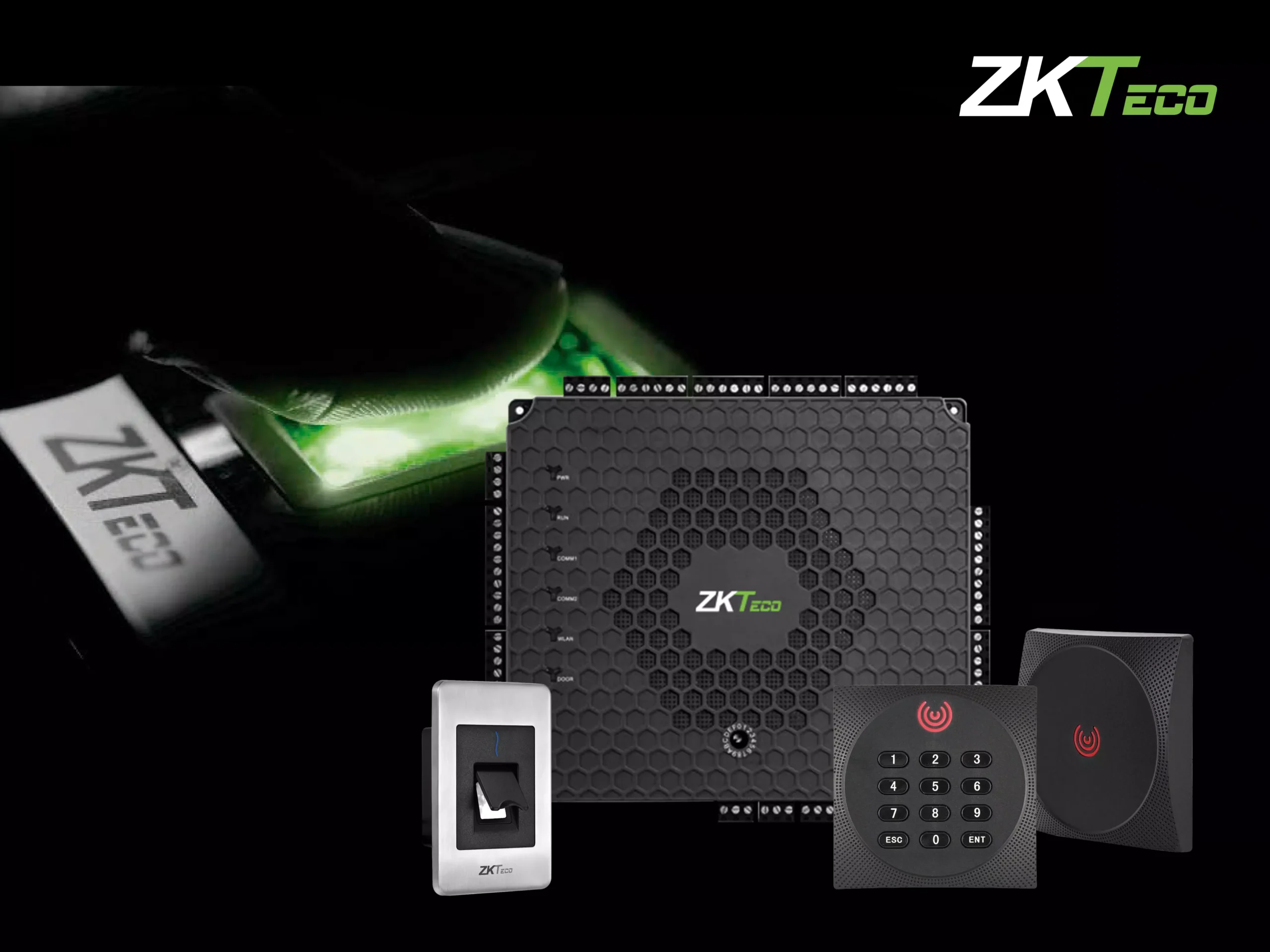 Zutrittskontrolle mit ZKTeco - beispielsweise mit Fingerprint, RFID oder Pin-Code