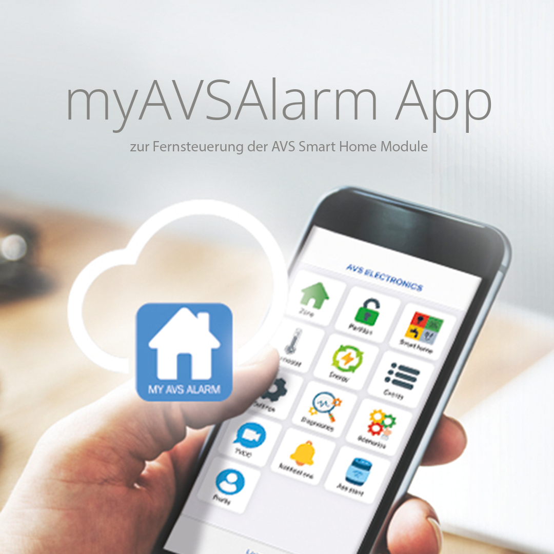 myAVSAlarm App - Die App zur Verwaltung und Fernsteuerung Ihrer AVS Alarmanlage Kategorie-Bild "Alarmanlagen". Bild zeigt die AVS Funk-Alarmzentrale RAPTOR sowie die Hybrid-Alarmanlagen CAPTURE, ULTRA und XTREAM
