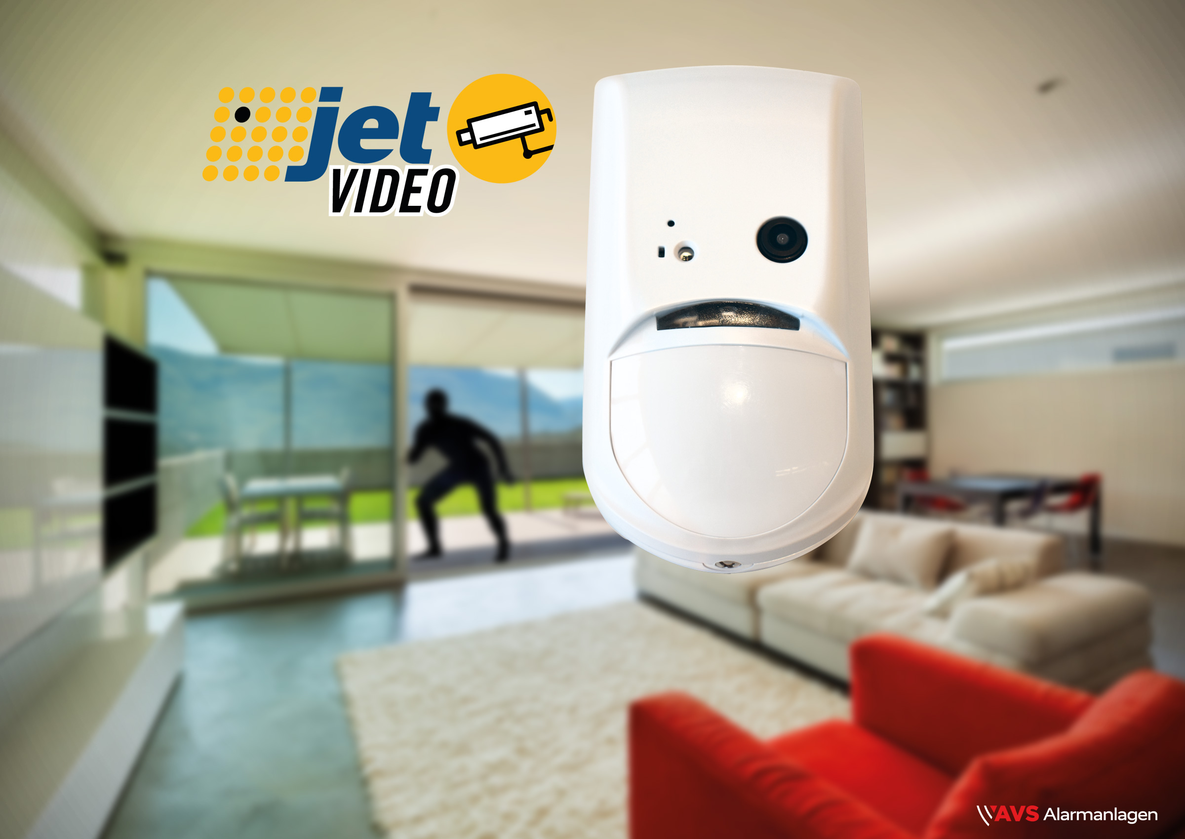 AVS Alarmanlagen - FUnk-Video-Bewegungsmelder JET VIDEO